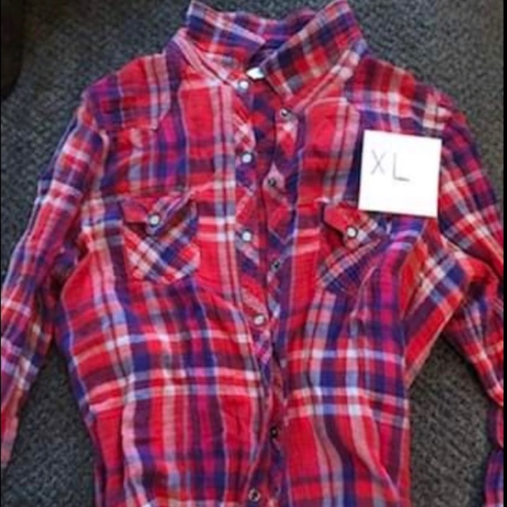 XL Old Navy Red Flannel